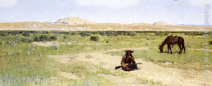 A Rest in the Desert painting - Henry Farny A Rest in the Desert art painting
